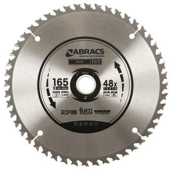 picture of Abracs Cordless TCT Blade 165mm x 1.0mm x 20mm - 48T Wood Fine Cut Type - [ABR-TCTC16548]