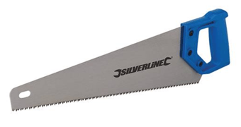 Picture of Silverline Hardpoint Saw - 400mm 7tpi - Steel Polished Blade With Blue 300c Handle - [SI-783104]