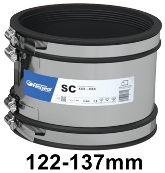 picture of Fernco Shear Banded Coupling - Size 122-137mm - [FRN-SC137]