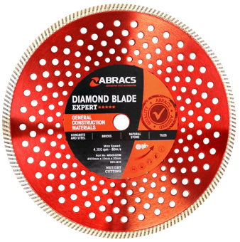 Picture of Abracs Diamond Blade - 350mm x 10mm x 20mm - 10mm Segment Height - 5,100 Max RPM - [ABR-ABDI35020M]