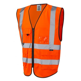 Picture of Hi-Vis Orange Superior Waistcoat - Length 75cm  - LE-W11-O