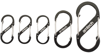 picture of Amtech 5 Piece Dual Buckle Carabiner Set - [DK-S4322]