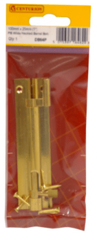 picture of Centurion PB Wide Necked Barrel Bolt - 100mm x 25mm (1") - [CI-DB64P]