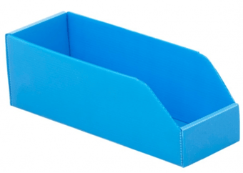Picture of Correx Plastic Parts Bins - 100h x 100w x 300d mm - Pack Of 25 - Blue - [BDU-P3010B25] - (LP)