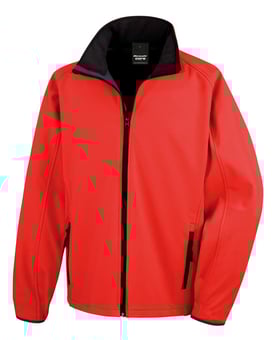 Picture of Result Core Men's Red/Black Printable Softshell Jacket - BT-R231M-RED/BLK