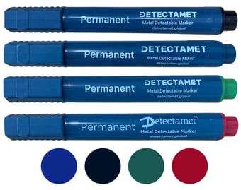 Picture of Assorted Detectable Permanent Markers - Chisel Tip - Pack of 4 - [DT-146-A06-T154-CH4]