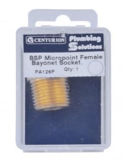 Picture of 1/2" BSP Micropoint Female Bayonet Socket - CTRN-CI-PA126P - (DISC-X)