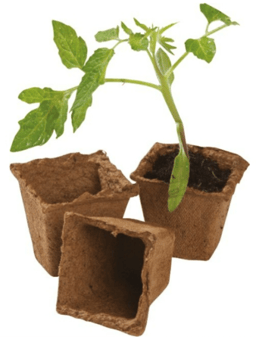picture of Garland Square Fibre Pots 6cm - Extra Value Pack 80 - [GRL-W0308]