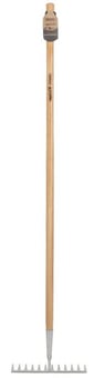 picture of Stainless Steel Garden Rake with Ash Handle - [DO-99015]