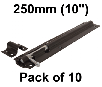 picture of EXB Tower Bolt - 250mm - 10" - Pack of 10 - [CI-DB08L]