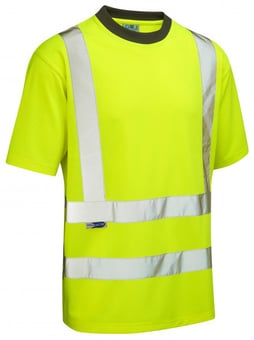 Picture of Braunton - Yellow Hi-Vis Coolviz T-Shirt - LE-T02-Y