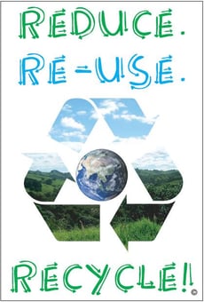 picture of Reduce Re-use Recycle! Poster - 525 x 775Hmm - Encapsulated Paper - [AS-POS52]