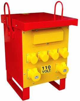 picture of 10 Kva Single Phase Site Transformer 4x 16 Amp Outlets & 2x 32 Amp Outlets - [HC-T10KVA]