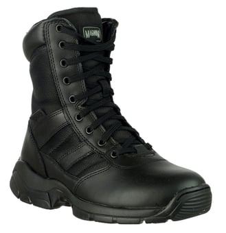 picture of Magnum Panther 8" Side Zip 55627 Mens Occupational Black Footwear OB SRA - FS-16493-21997