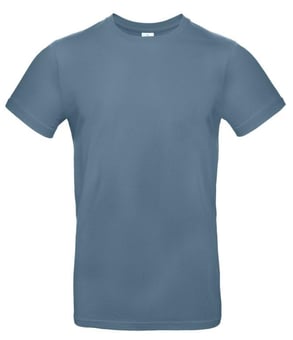 picture of B and C Men's Exact 190 Crew Neck T-Shirt - Stone Blue - RLW-BA220STON