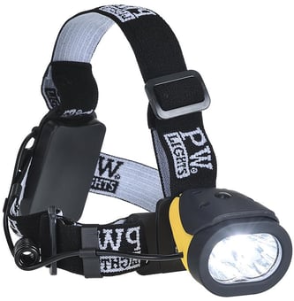 picture of Portwest - Dual Power Headtorch - 100 Lumens - Required 3x AAA - [PW-PA63]