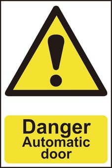 Picture of Spectrum Danger Automatic Door - PVC 200 x 300mm  - SCXO-CI-1109