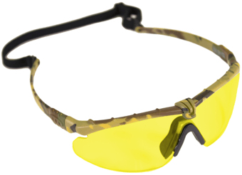 picture of Nuprol Battle Pro's Protective Eyewear - No Insert - Yellow-Camo - [NP-6042-NCYE]