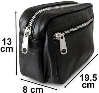 picture of Black Leather Belt Pouch - [BX-LEATBAG]