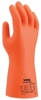 Picture of Uvex U-Chem 3500 Chemical Protection Gloves Orange - TU-60188 - (NICE) - (DISC-R)