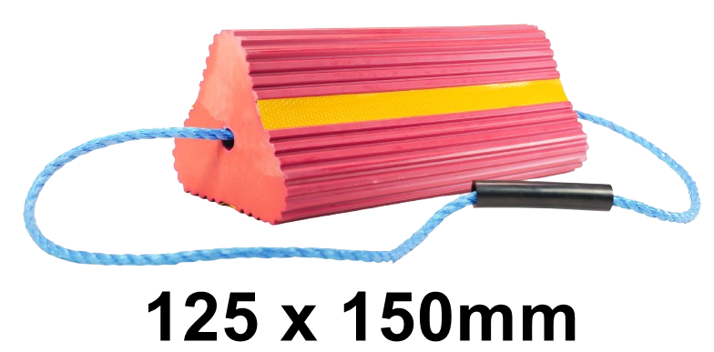 Vulcascot Wheel Chocks - Red - 125 x 150mm - [VS-WCR125]