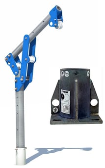 picture of Tractel Davitrac Davit c/w Floor Mount Adaptor - [TRC-286819-210108] - (LP)