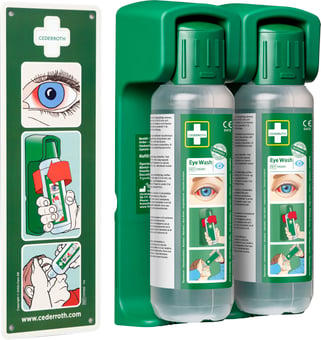 picture of Cederroth First Aid Eyewash and Bracket - 500ml - Pack of 2 - [SA-CD90]