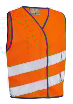 Picture of Leo - Neonstars Children's Hi Vis Orange Vest - LE-CW01-O