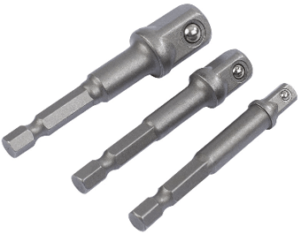 Picture of Draper - Drive Adaptors - 1/4" Hex. x 1/4", 3/8" And 1/2" Square - [DO-00005]