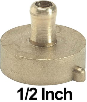 picture of Horobin 1/2 Inch Brass Nipple Cap For 1.5 to 6 Inch Drain Plugs - [HO-79031]