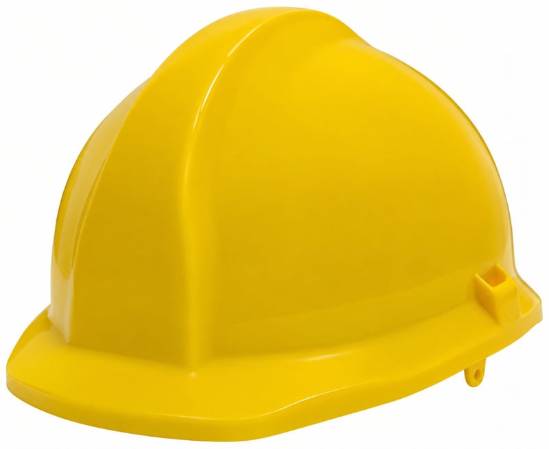 Centurion 1125 - Yellow Unvented Safety Hard Hat - Reduced Peak - Slip Ratchet - [CE-S17YA]