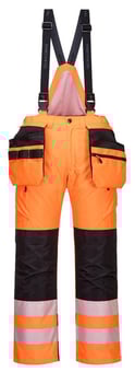 Picture of Portwest - PW351 - PW3 Hi-Vis Winter Trouser - Orange/Black - PW-PW351OBR