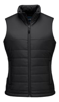 picture of Portwest S607 - Professional Women's Insulated Baffle Gilet - Black - PW-S607BKR