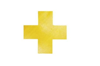 Picture of Durable - Floor Marking Shape "Cross" - Yellow - Pack of 10 - [DL-170104]