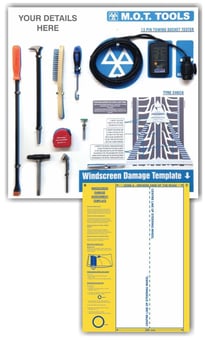 picture of ProStore MOT Tool Shadow Board With Tools - 750 x 750mm - [PSO-MTP1616]