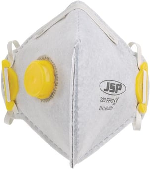 Picture of JSP SINGLE Olympus FFP2 Valved Fold Flat Disposable Mask with Odour Lining - [JS-BEB150-101-A00] - (DISC-R)