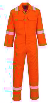 Picture of Portwest Bizweld Iona FR Coverall Orange Reg Leg - PW-BIZ5ORR