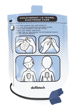 picture of Lifeline Child Defibrillation Pads - For Ages 1-8 Years Old - [CM-5001060] - (DISC-X)