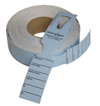 picture of Detectable Keyhole Tags 48 x 279mm - Roll of 500 - DT-555-P01-S128-X17
