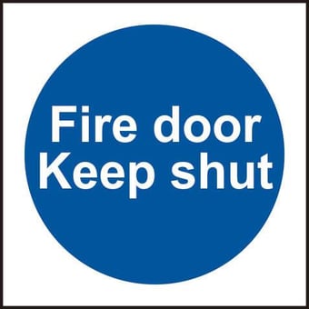 Picture of Spectrum Fire door Keep shut - SAV 100 x 100mm - SCXO-CI-11324
