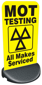 picture of Forecourt/Pavement Sign - MOT All Makes Serviced - 460 x 850mm - [PSO-FPS7850-13-2]