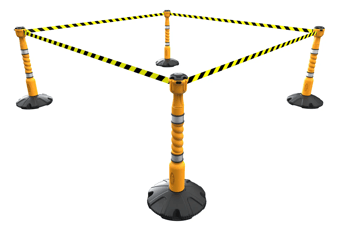 picture of Skipper 36m Retractable Barrier Kit - Yellow - Black/Yellow Chevron - [SK-KIT05-YBY] - (LP)