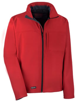 picture of Result Mens Red Classic Softshell Jacket - BT-R121M-RED