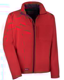 Picture of Result Mens Red Classic Softshell Jacket - BT-R121M-RED