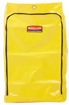 picture of Rubbermaid Janitorial Cleaning Cart Vinyl Bag 24 Gal Yellow - [SY-1966719] - (HP)