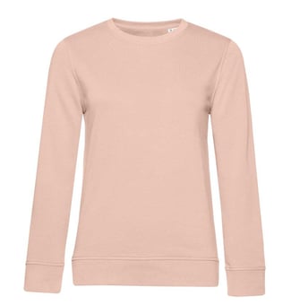 Picture of B&C Women's Organic Crew Neck Sweat - Soft Rose Pink - BT-WW32B-SROS