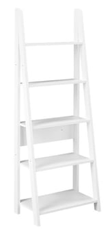 Picture of LPD Furniture Tiva Ladder 4 Shelves Bookcase - White - [PRMH-LPD-TIVAWHIBOOK]