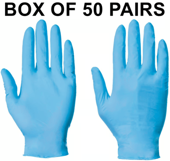 picture of Supertouch Nitrile 5.5 Medical Powderfree Gloves Blue - Box of 50 Pairs - ST-SDS-05511