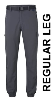 picture of Portwest L712 - Stretch Lightweight Cuffed Trousers - Metal Grey - Regular Leg - PW-L712MGR