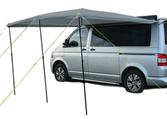 picture of Maypole MP9513 Grey Sun Canopy - 2.5m x 2.5m - [MPO-9513]